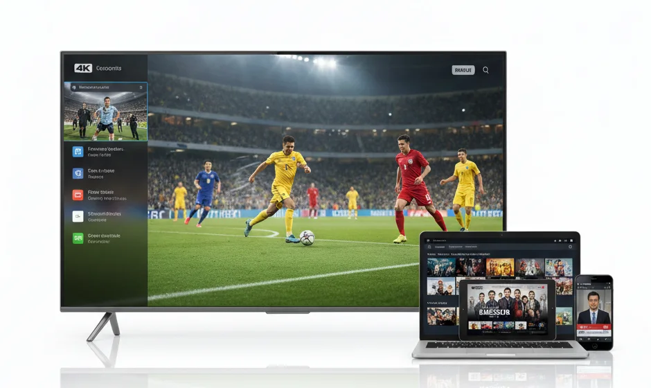Netfly TV streaming on Smart TV, laptop, tablet and phone